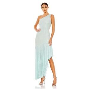 Mac Duggal 93741 One Shoulder High Low Dress -SZ 14